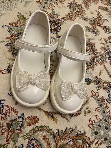 uşaq baletkaları: Rəng - Ağ Baletkalar, Ölçü: 29, Qız üçün — 3