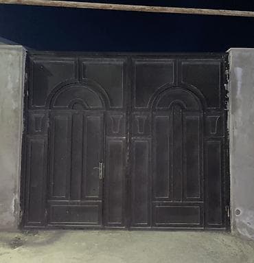 vanna hamam: Dəmir Həyət darvazası, Yana açılan, Mexaniki, Qapı ilə, rəng - Qara — 2