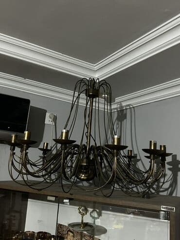 Çılçıraq, 10 və daha çox lampa, Metal