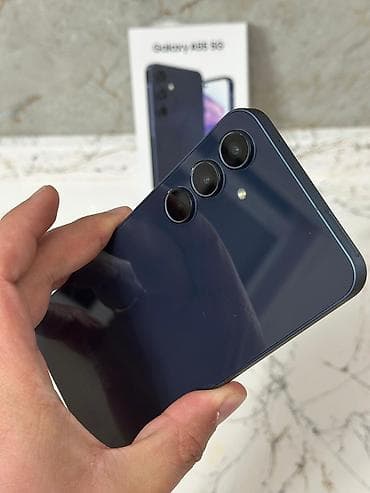 fly 3 sim: Samsung Galaxy A55, 128 GB, rəng - Göy, Barmaq izi — 5