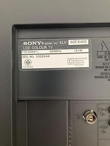 Sony Bravia LCD TV – KLV-40EX400 - Ekran ölçüsü: 40 düyum 102 sm - — 2