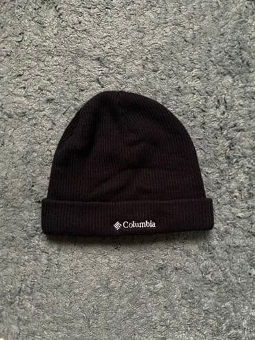 женские вязаные шапки: Qış üçün papaq dəsti – 5 ədəd - Nike trikotaj papaq, boz rəng — 6