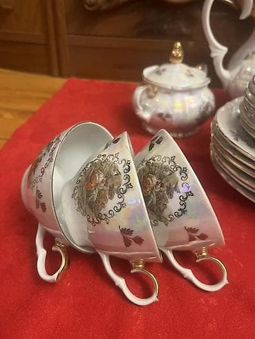 sud: Çay dəsti, rəng - Ağ, Farfor, 6 nəfərlik — 3