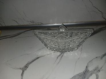 sekilleri cekmek: Qablıq üçün kristal şirniyyat qabı - Material: şəffaf kəsimli — 2