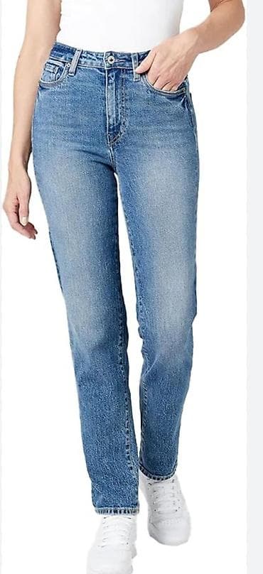 düyməli: Qadın düz kəsim “mom” jean. „Big Mile Basic Dept. Mom — 1