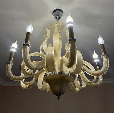 Çilçıraqlar: Çılçıraq, 10 və daha çox lampa, Şüşə — 3