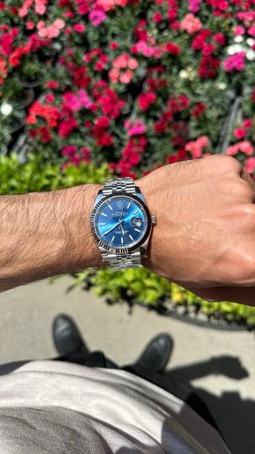 relax saat: Yeni, Qol saatı, Rolex, rəng - Göy — 1