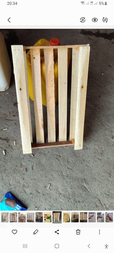 Taxta-şalban: Taxta yeşik/palet - Material: təbii ağac ştabel taxtalarından yığılma — 1