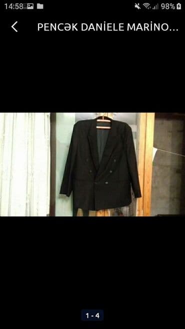 deri pencekler: Pencək dani̇ele mari̇no 58 razmer 1 dəfə geyi̇li̇b çox yaxşi — 1