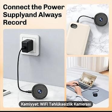 videokamera: WiFi Təhlükəsizlik Kamerası - Kompakt ölçü: 4.2 sm (1.65 in) diametr — 3