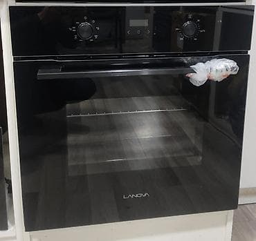 efba soba: LANOVA quraşdırılan elektrik sobası - Şüşə ön panel və İnnox — 1