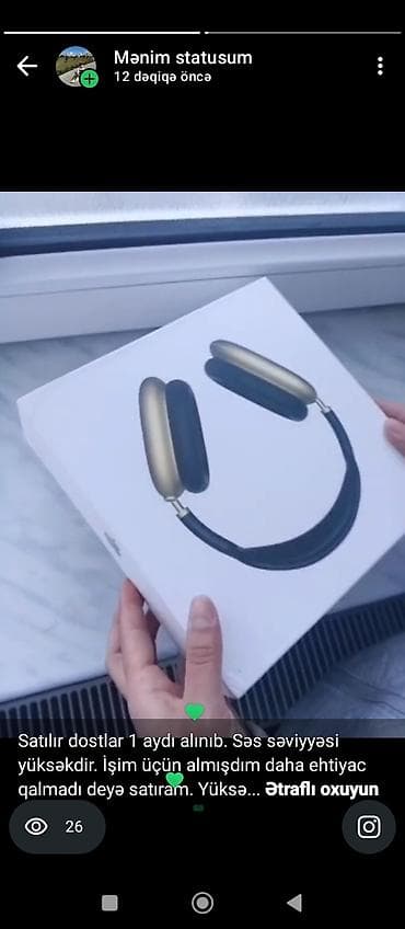 Simsiz (Bluetooth) Qulaqcıqlar, Apple, rəng - Qızılı