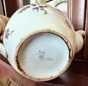 cay desmalı: Rəng - Ağ, Çaydan, Farfor, 1 l — 2