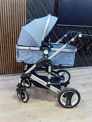 Детский мир: Uşaq arabası – Cynebaby, mavi rəng Xüsusiyyətlər: - 2-si 1-də sistem — 1