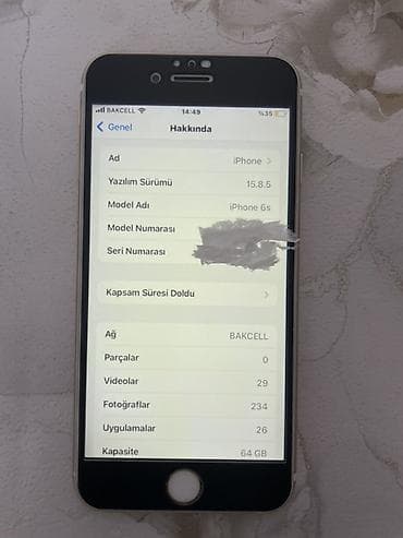 iphone 16e qiymət: IPhone 6s, 64 GB, Qızılı, Barmaq izi — 10