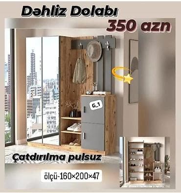 sifonér: Dəhliz dolabı – funksional və estetik dizayn. - Ölçü: 160 × 200 × 47 — 1