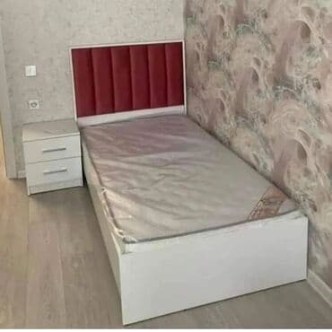 tek neferlik kravat: Birnəfərlik, Bazalı, Pulsuz matras, Siyirməsiz, Rusiya, Mat laminat — 3