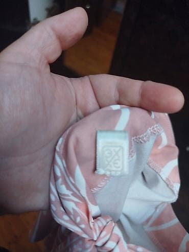 3xl: Zərif naxışlı tunik/plaşet paltarı - Rəng: Pudra çalarlı açıq — 3