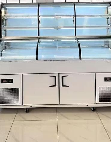 soyuducu sharp: Şüşə vitrinli soyuducu/şirniyyat vitrini - Geniş ön şüşə vitrina — 1
