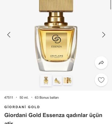 valentin yudashkin parfüm qiymeti: Orginal Orıflame ətirləri Giordani Gold Essenza 50 manat Giordani — 1