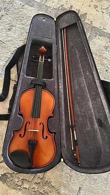 Книги и журналы: Skripka dəsti - Ölçü: 4/4 tam ölçü skripka (fotoşəkildə göstərilən — 1