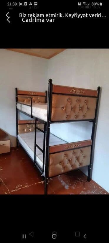 tek çarpayı: Oğlan və qız üçün, Yeni, Çarpayı, Matras ilə, Siyirməsiz — 4