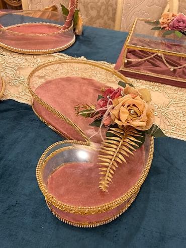 xonca desti: Xonça/gəlin nişan dəsti – əl işidir - Komplekt: müxtəlif ölçü və — 8