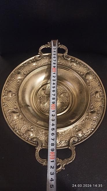 kas: Məhsul: Mis qab – kolleksiya üçün köhnə tipli metal qazan/kasa 1910 — 7