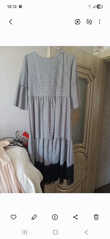 stringer alt geyimi: Qadın paltarları dəsti 1) Pudra rəngli uzun paltar - Model: yuxarı — 3
