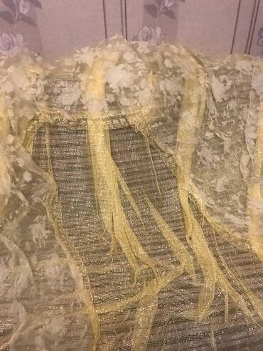 tül parçalar: Yeni, Tül, rəng - Sarı — 2