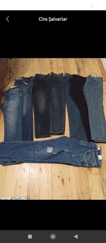 boyuk bədən geyimlər: Cins şalvarlar – müxtəlif model və rənglər - Material: klassik denim — 2