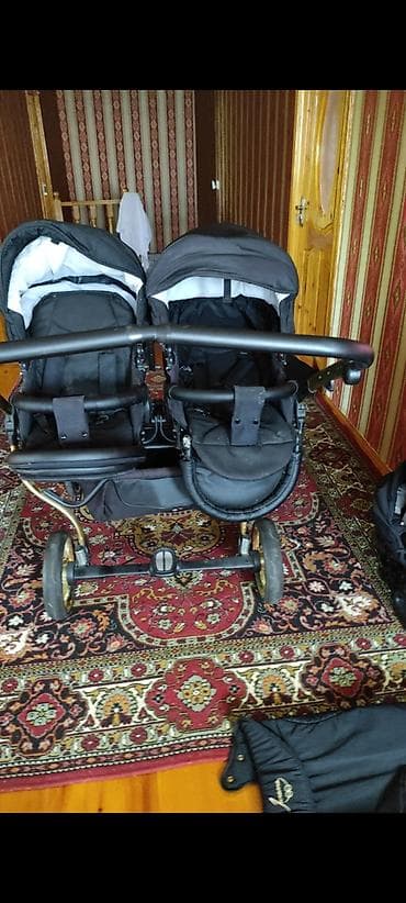 İkizlər üçün çoxfunksiyalı uşaq arabası dəsti - Yan-yana yerləşimli — 3