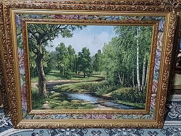 laminat mat: Məhsul dekorativ tablolar dəsti Təsvir: - Yağlı boya üslubunda — 2