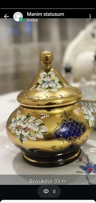 dekor daş: Vaza dəsti, Xrustal — 5