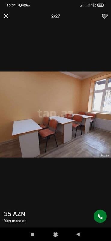 nages hazirlanmasi: Oğlan və qız üçün, Yeni, Siyirməsiz, Parta, Stulsuz — 14