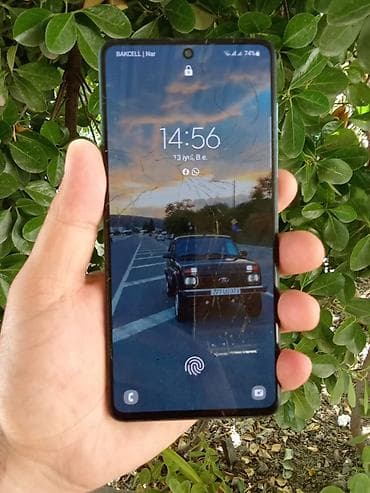 6 ayfon: Samsung Galaxy A71, 128 GB, rəng - Mavi, Barmaq izi, Face ID — 1