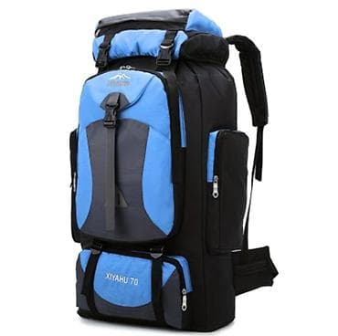 su baseyni: Səyahət və dağçılıq üçün iri həcmli turist bel çantası - Həcm: 55L və — 2