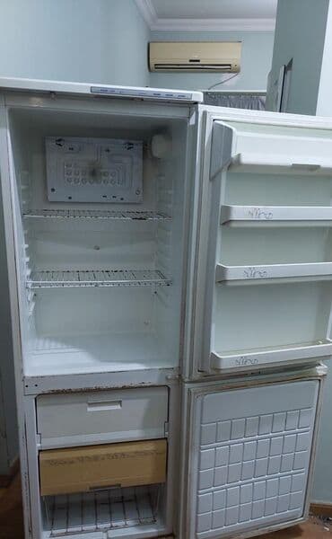 Холодильники: Б/у 2 двери Atlant Холодильник Продажа, цвет - Серый, С диспенсером — 4