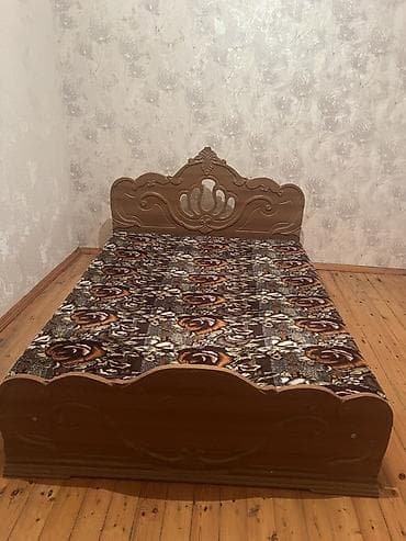 tekli yataq: İşlənmiş, İkinəfərlik çarpayı, Matras ilə, Siyirməsiz — 2