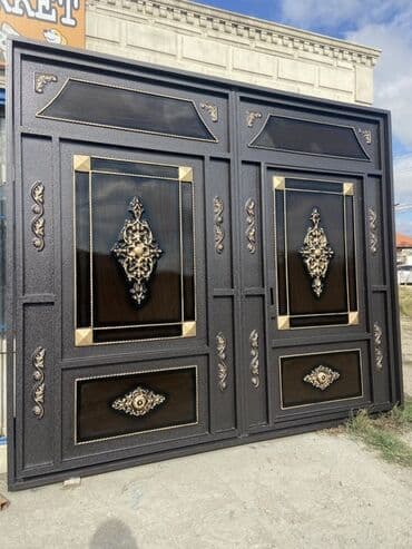 işləmiş dərvazalar: Yeni Dəmir Həyət darvazası, 3 m, Mexaniki, Qapı ilə, rəng - Qara, Kredit var, Ödənişli quraşdırma, Ünvandan götürmə, Ödənişli çatdırılma, Rayonlara çatdırılma — 6
