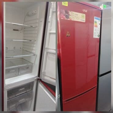 İşlənmiş 2 qapılı Artel Soyuducu Satılır, rəng - Qırmızı