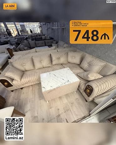 Künc Divan – La Mini - Model: Künc divan - Ölçülər: 300 × 200 sm -