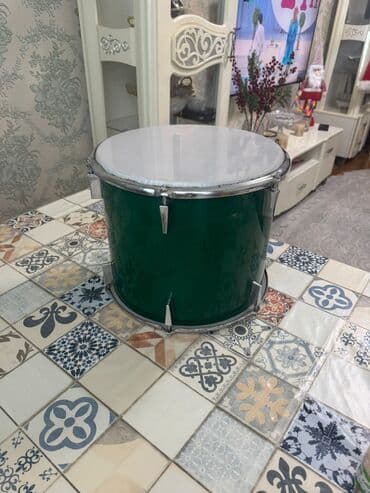 nagara ritm: Yaşıl rəngli kiçik baraban - Korpus: parlaq yaşıl gövdə, metal — 2