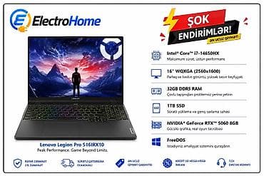 Lenovo Legion Pro 516IRX10 Peşəkar oyun və yüksək performans üçün — 1
