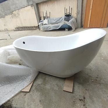 divar dekoru: Məhsul: Azaddayanan (freestanding) akril vanna - Dizayn: Asimmetrik — 6