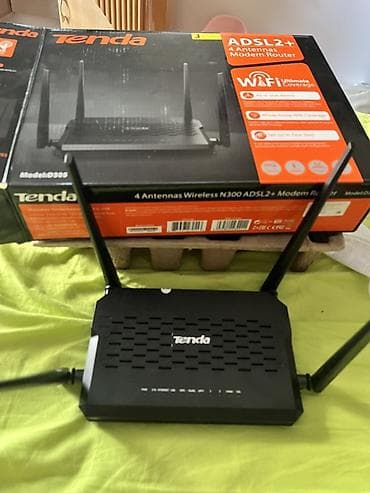 modemler: Tenda D305 ADSL2+ Wi‑Fi marşrutlaşdırıcı Xüsusiyyətlər: - 4 ədəd — 1