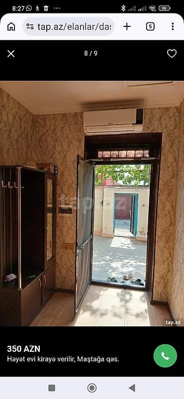 tap az yevlax: Mastagada heyet evi kiraye verilir adelni evdi balaca heyetide var — 5