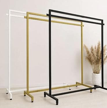 Metal paltar asılqanı / geyim stendi Minimalist və müasir dizayna