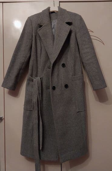 шуба из овчины азербайджанская: Palto, L, rəng - Boz — 1