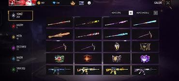 dim listening 1: Free Fire hesabı – yüksək səviyyəli, zəngin kolleksiya Profil: - Dil — 10